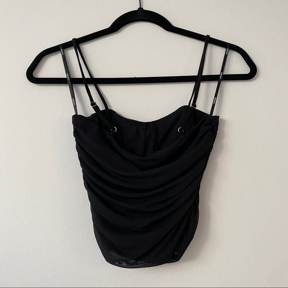 🚫SOLD🚫 🖤Forever 21🖤 Mesh Ruching Bustier - Picture 4 of 8